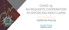 COVID-19: AG Requests ‘Cooperation’ in Enforcing New Claims COVID-19: AG Requests ‘Cooperation’ in Enforcing New Claims